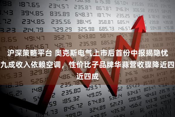 沪深策略平台 奥克斯电气上市后首份中报揭隐忧:九成收入依赖空调,性价比子品牌华蒜营收骤降近四成